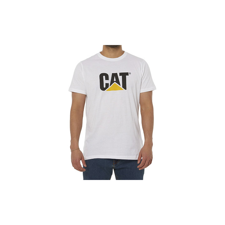 Caterpillar Men's Original Logo T-Shirts White CAT-98674